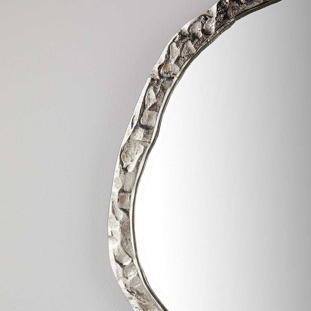 Organic Wall Mirror: Silver